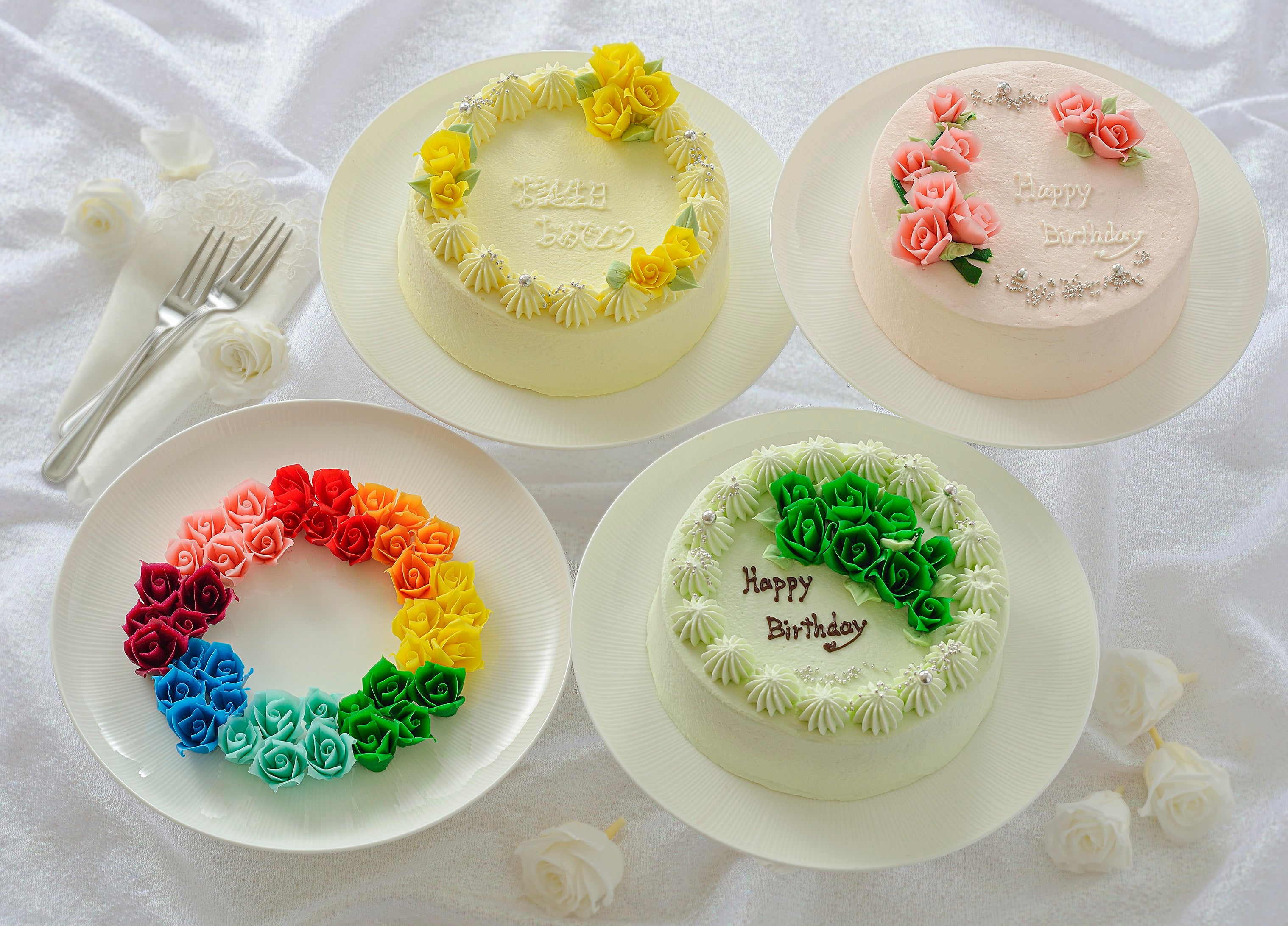 お好みの色・デザインパターンからお選びいただける推し色ケーキ