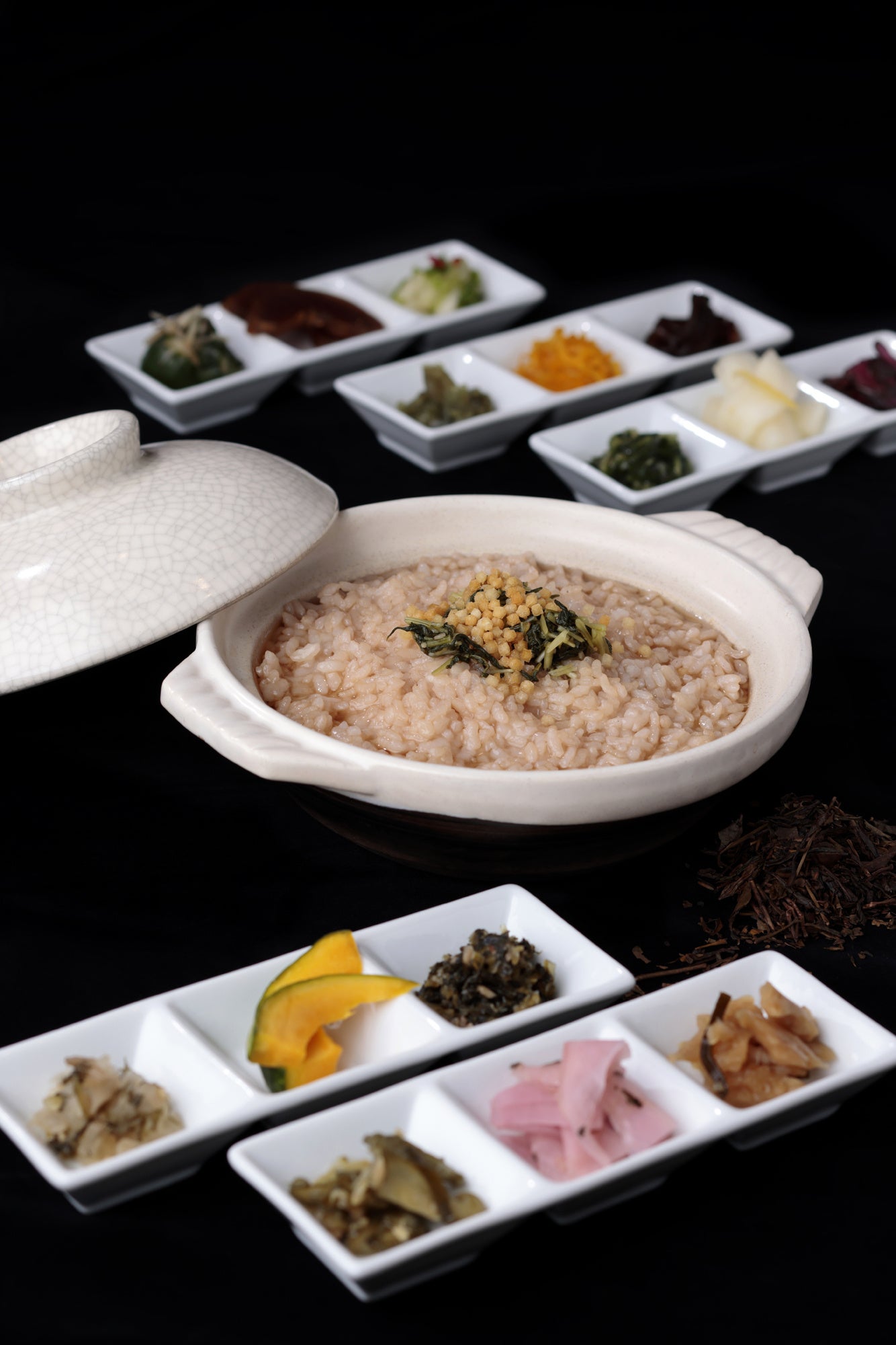 京都宇治 和束茶の茶粥とぶぶあられ」 イメージ