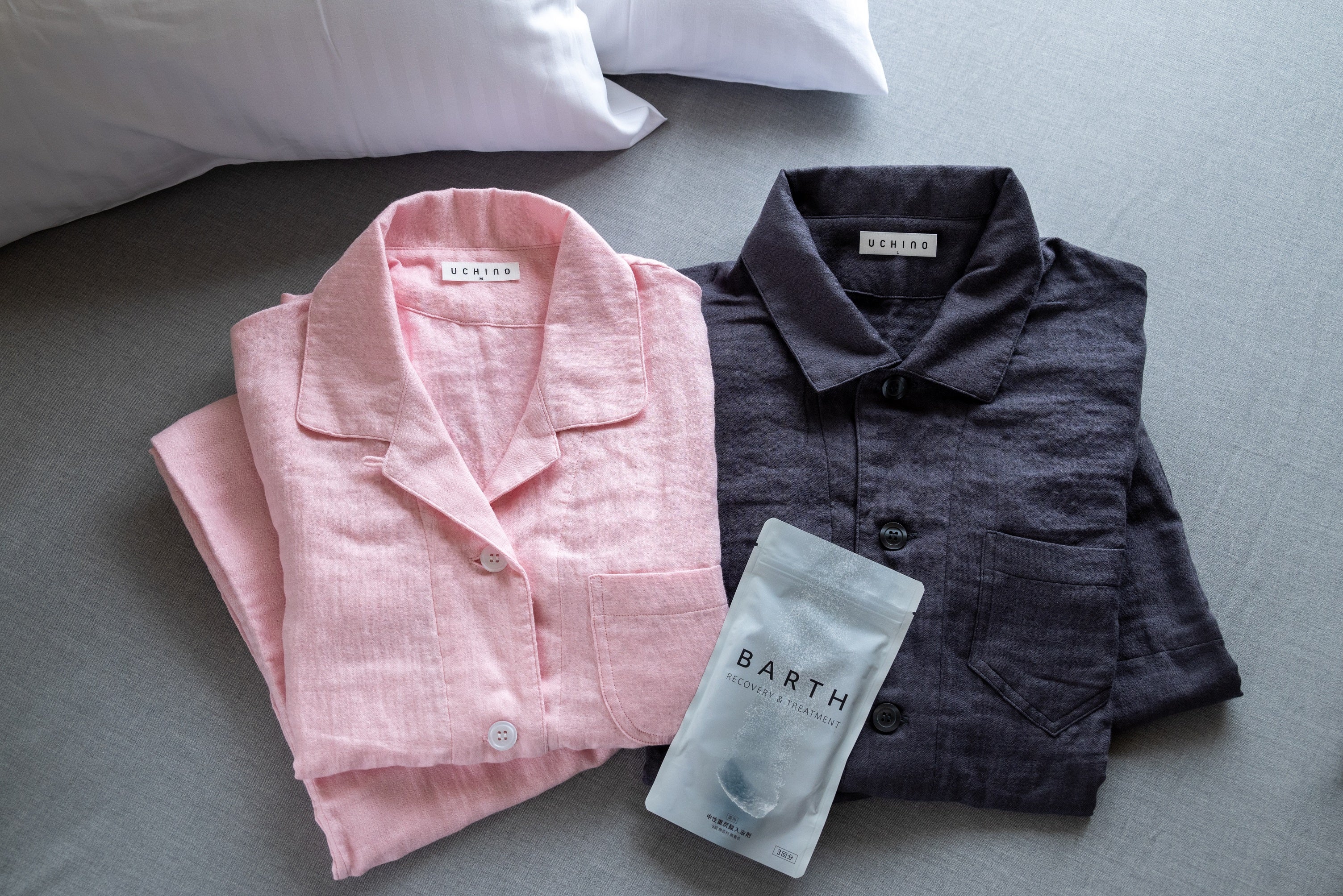 「マシュマロガーゼ®パジャマ」＆「バース」イメージ