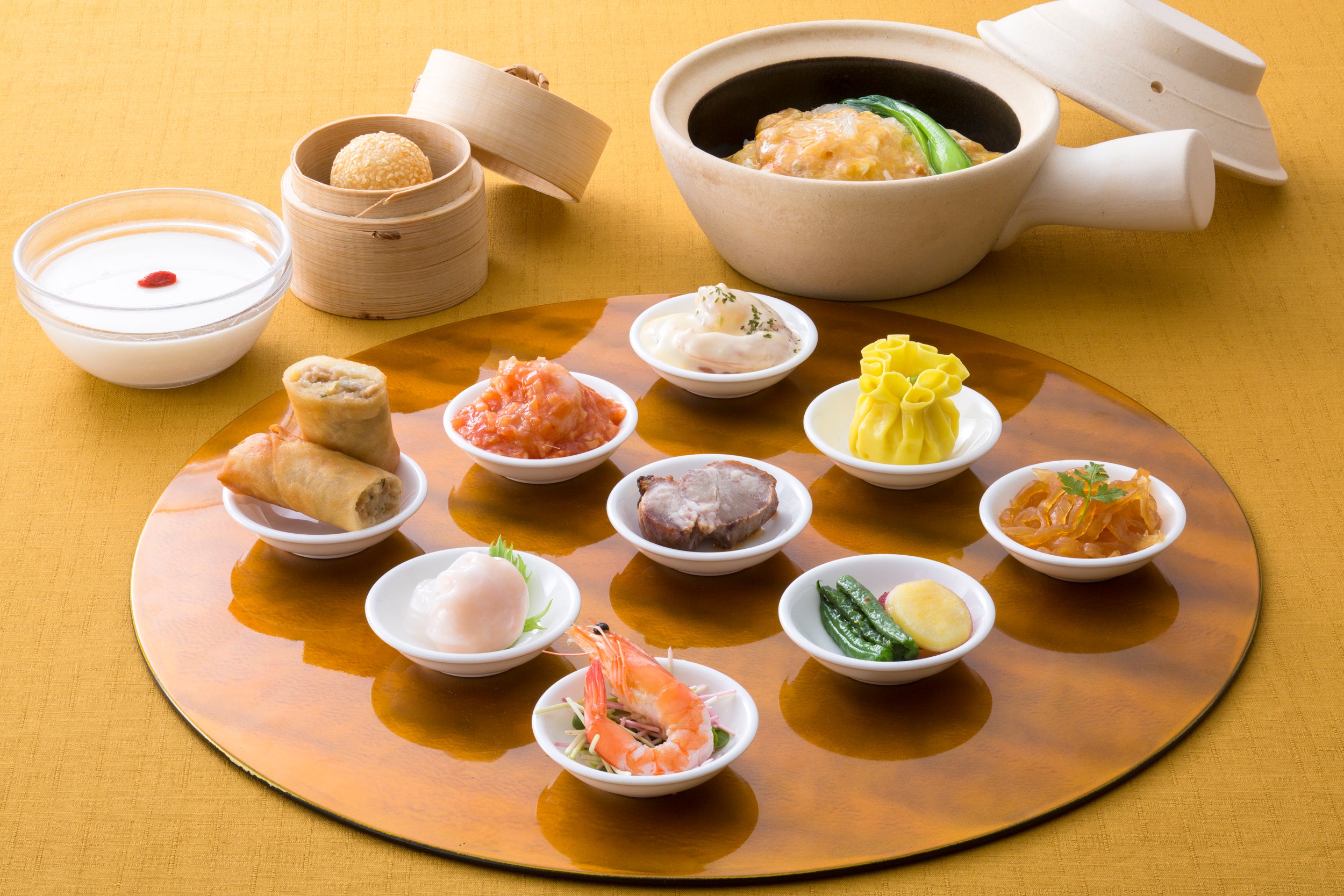 中国料理 皇家龍鳳 「9品の豆皿と選べるあったか土鍋セット」イメージ