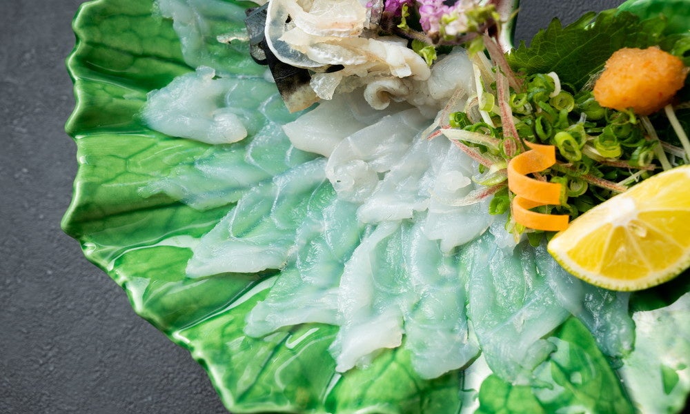 ふぐの薄造りイメージ