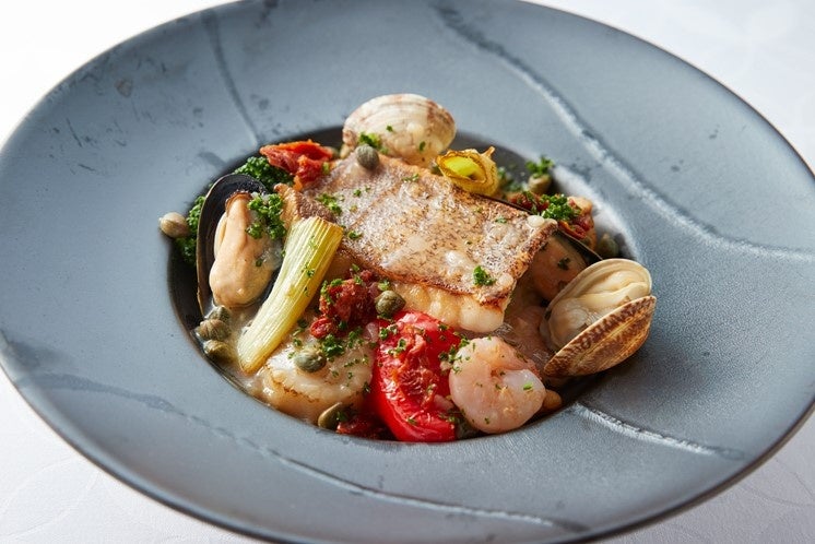 昆布香る若狭まはたと魚介のアクアパッツァ