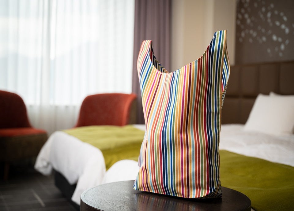 開業30周年オリジナルラベル付き「小倉 縞縞」シンプルバッグS　イメージ