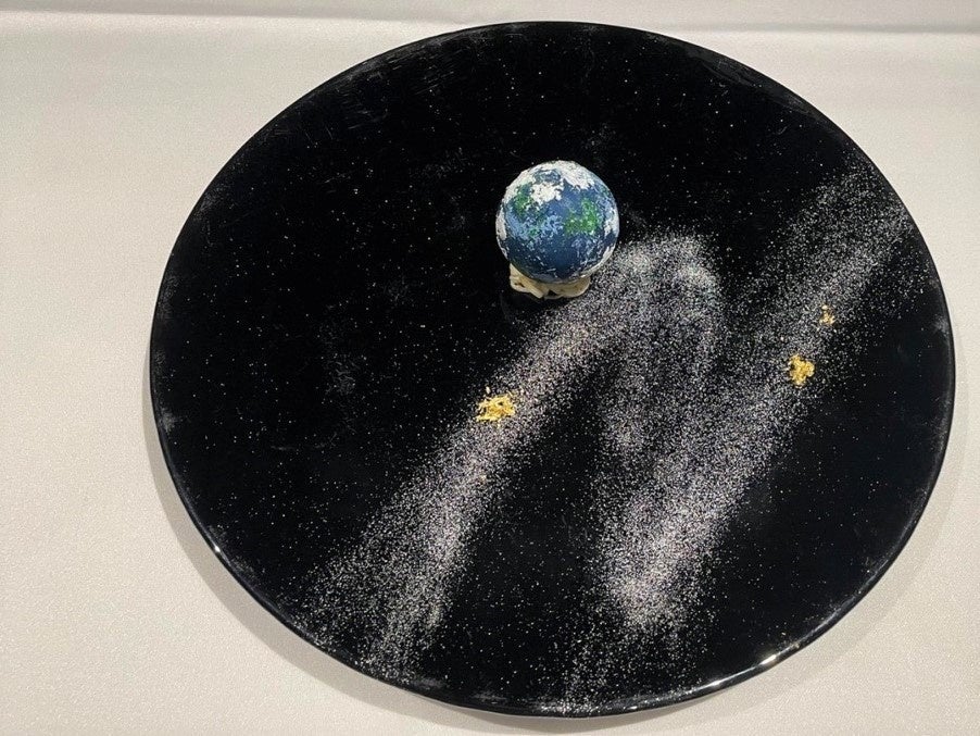 Terra(テラ)～地球～京都七谷鴨（合鴨）カシス風味の腿肉と胸肉のポシェフォワグラのムースで包んで』 も七夕ver.