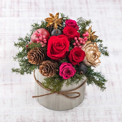 クリスマスプリザーブドフラワーアレンジメント イメージ
