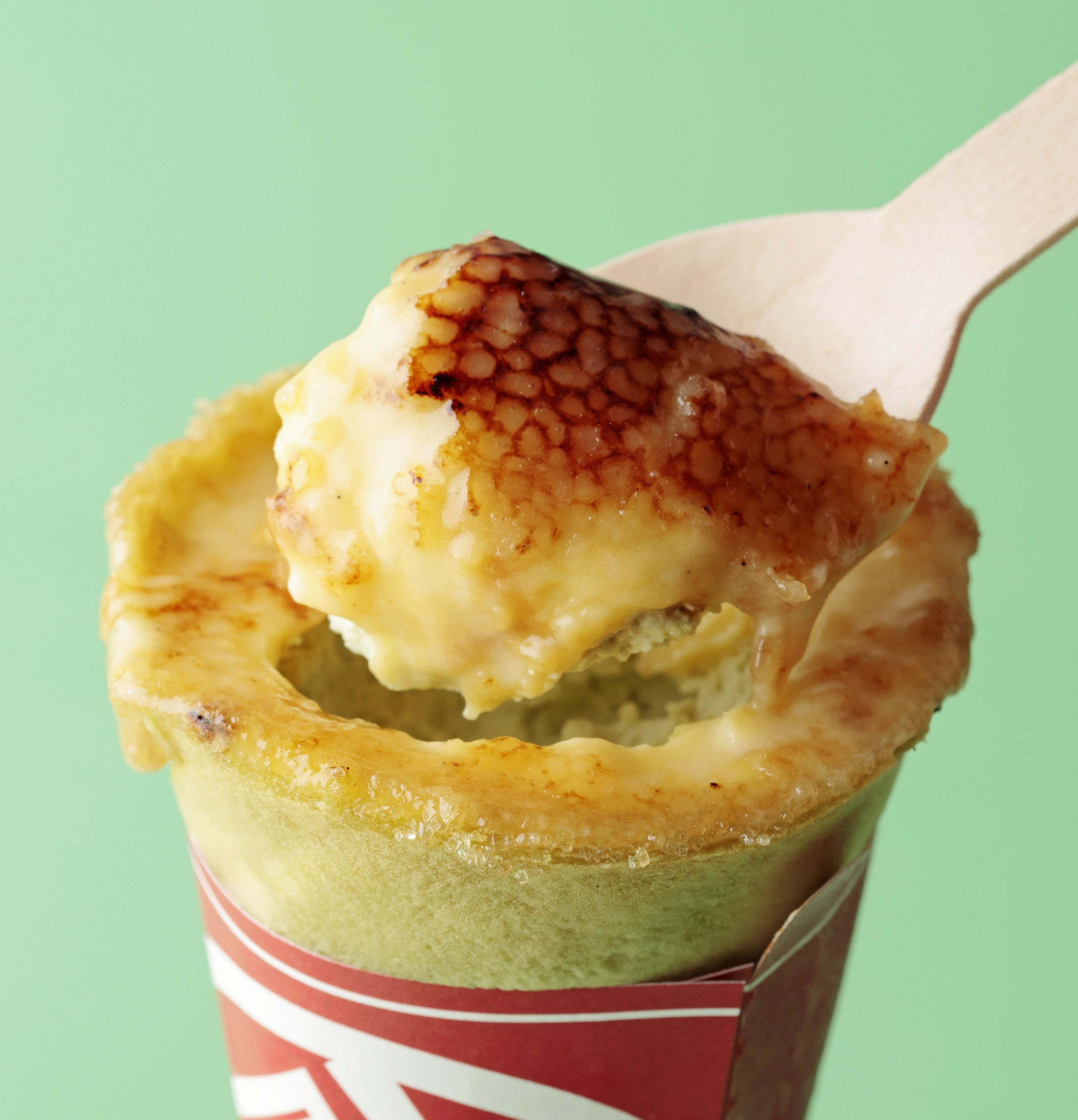 スタンドクッキング「焼きたて抹茶ブリュレクレープ」