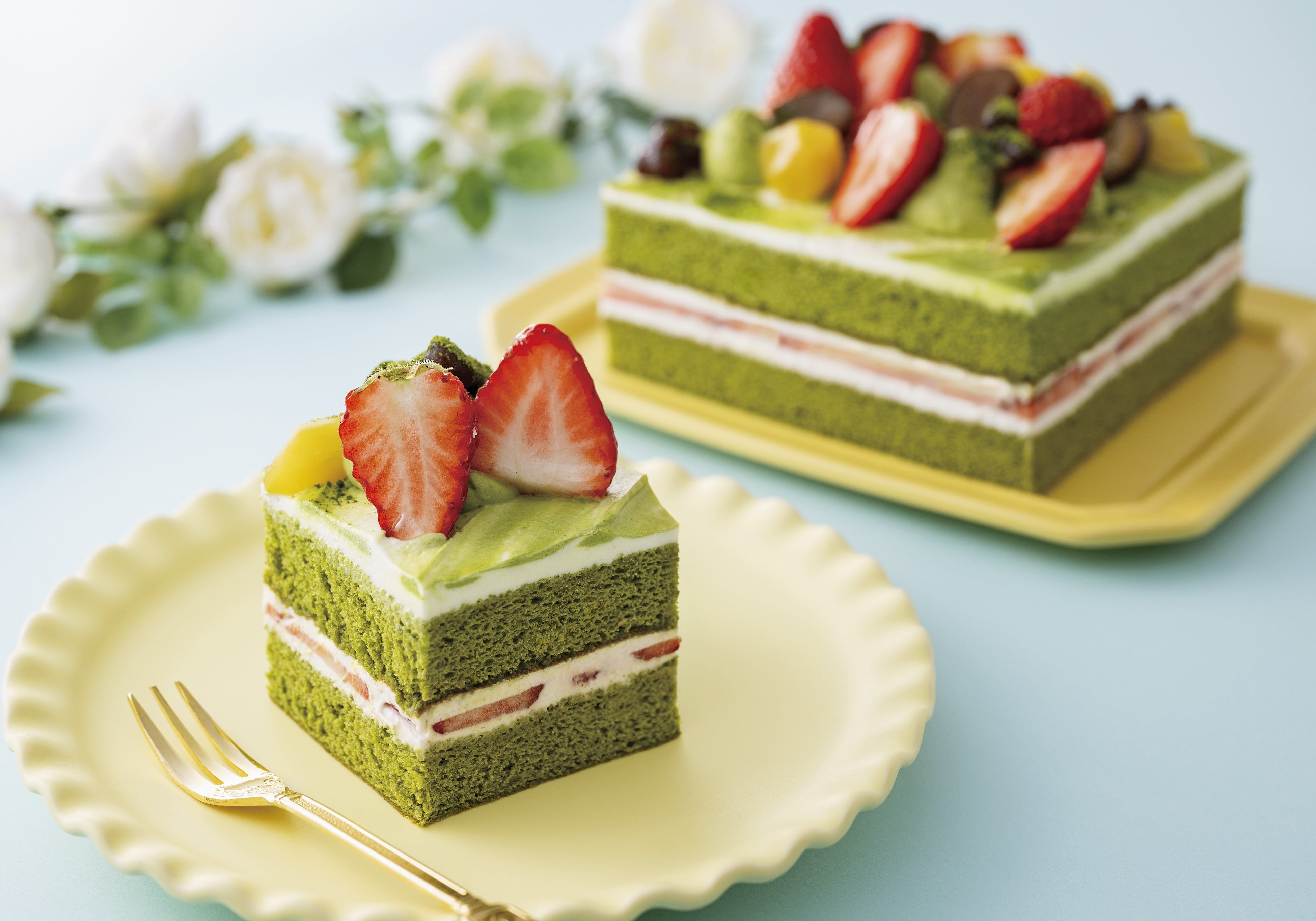 あっさり抹茶「抹茶ショートケーキ」