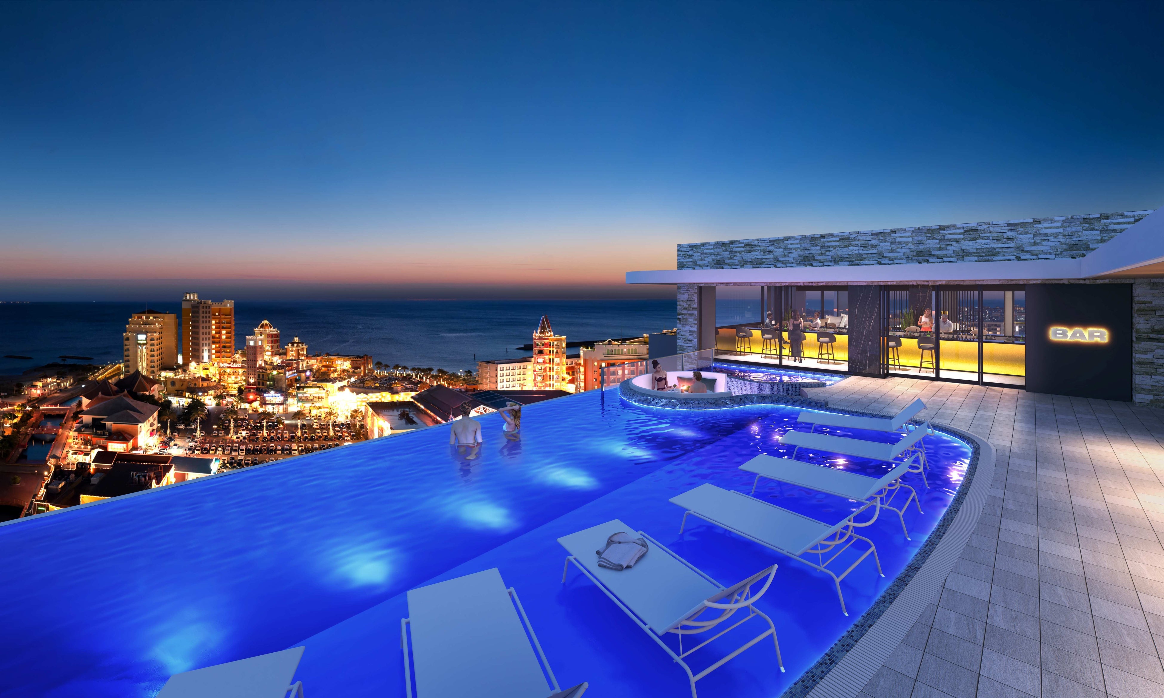 インフィニティプール（夜）イメージ