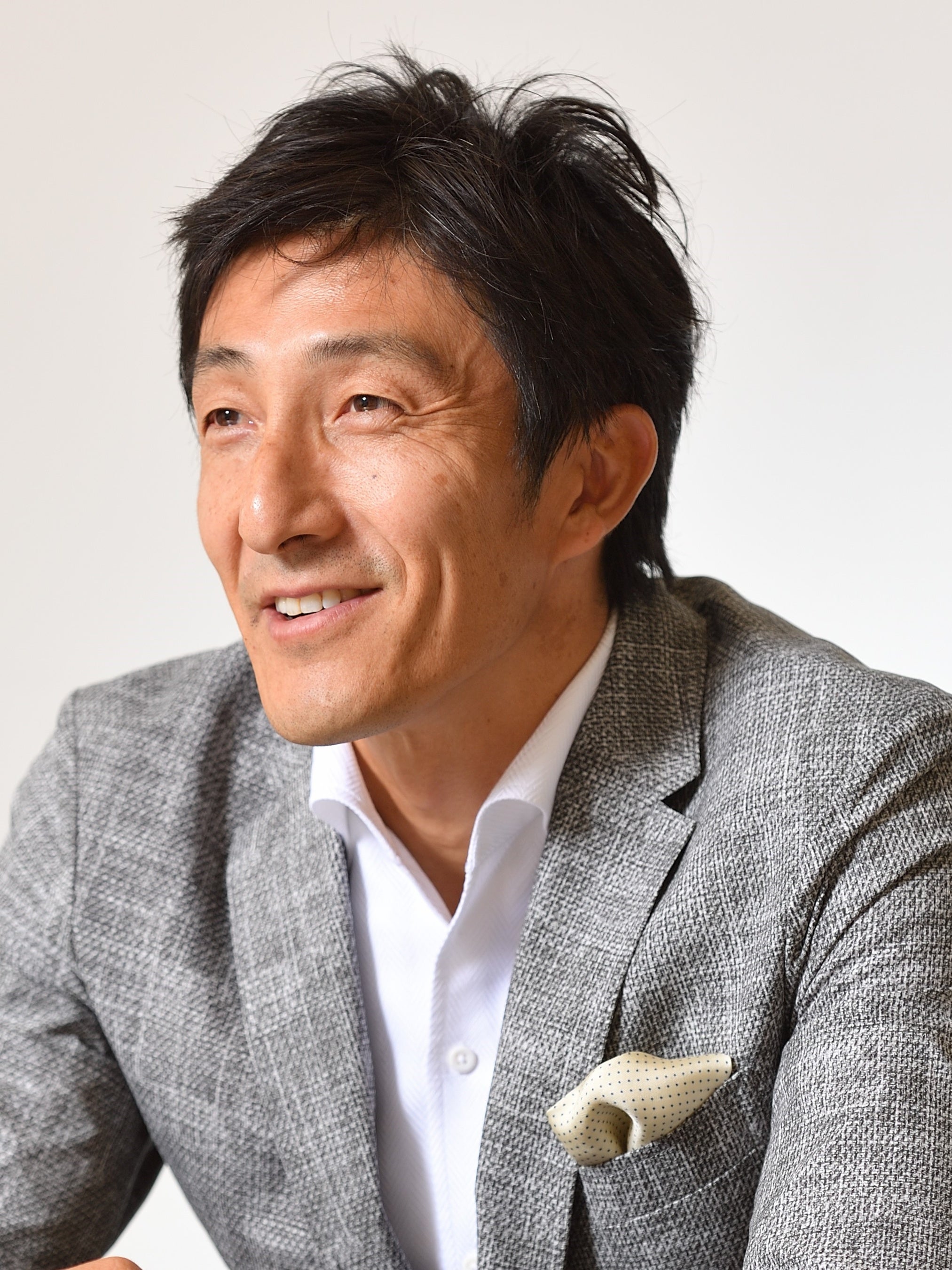 ▲北京オリンピック400メートルリレー  銀メダリストの朝原宣治氏