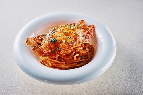 ▲ワタリガニのトマトソースパスタ 1,738円（税込）