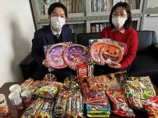 ▲広島県の母子生活支援施設への物資寄付