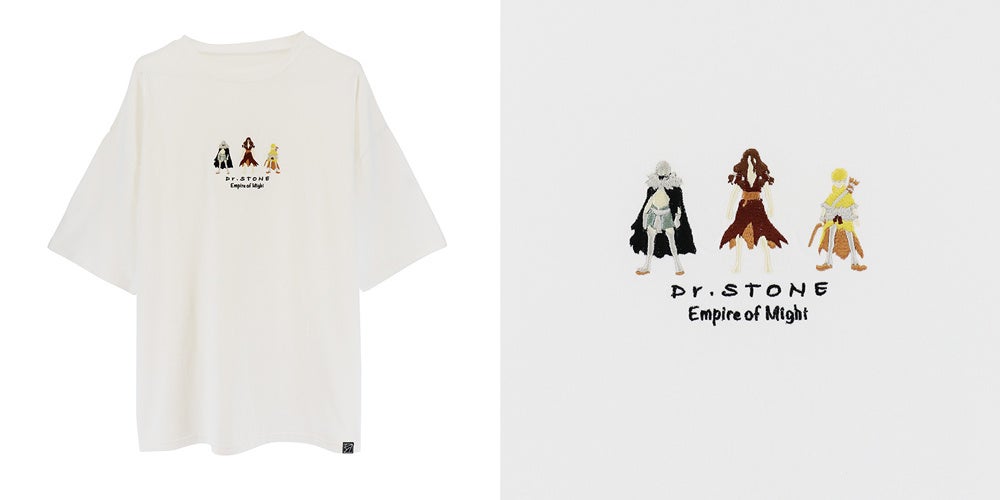 Dr．STONE」刺繍Tシャツ(全2種)がアニメイトより発売決定