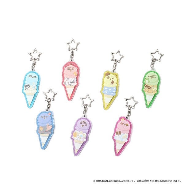 ひよこのバスケ　トレーディングラメアクリルキーホルダー　アイス　全7種