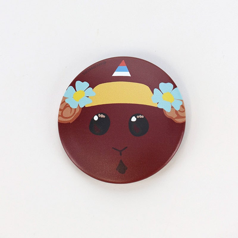 フェイス缶バッジ／教習チョコ