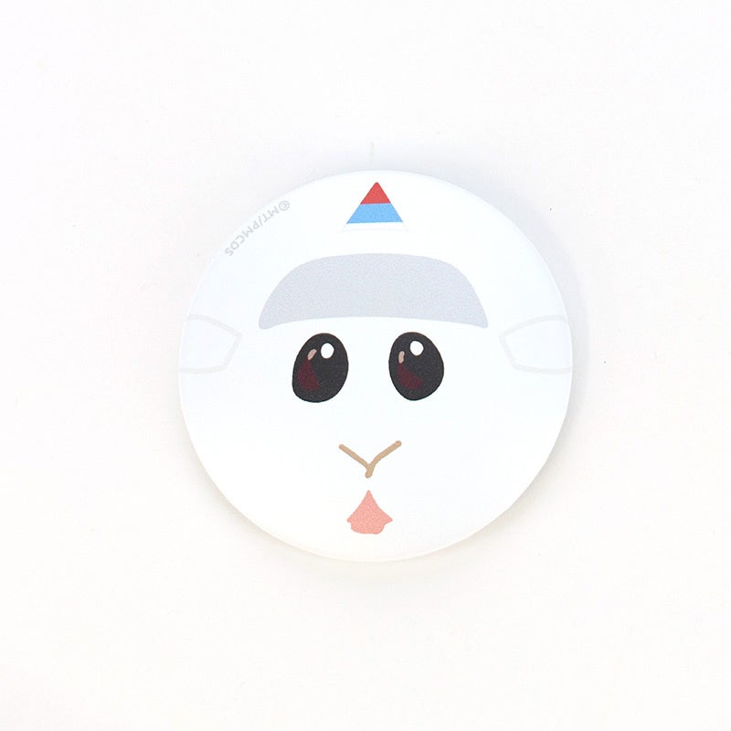 フェイス缶バッジ／教習シロモ