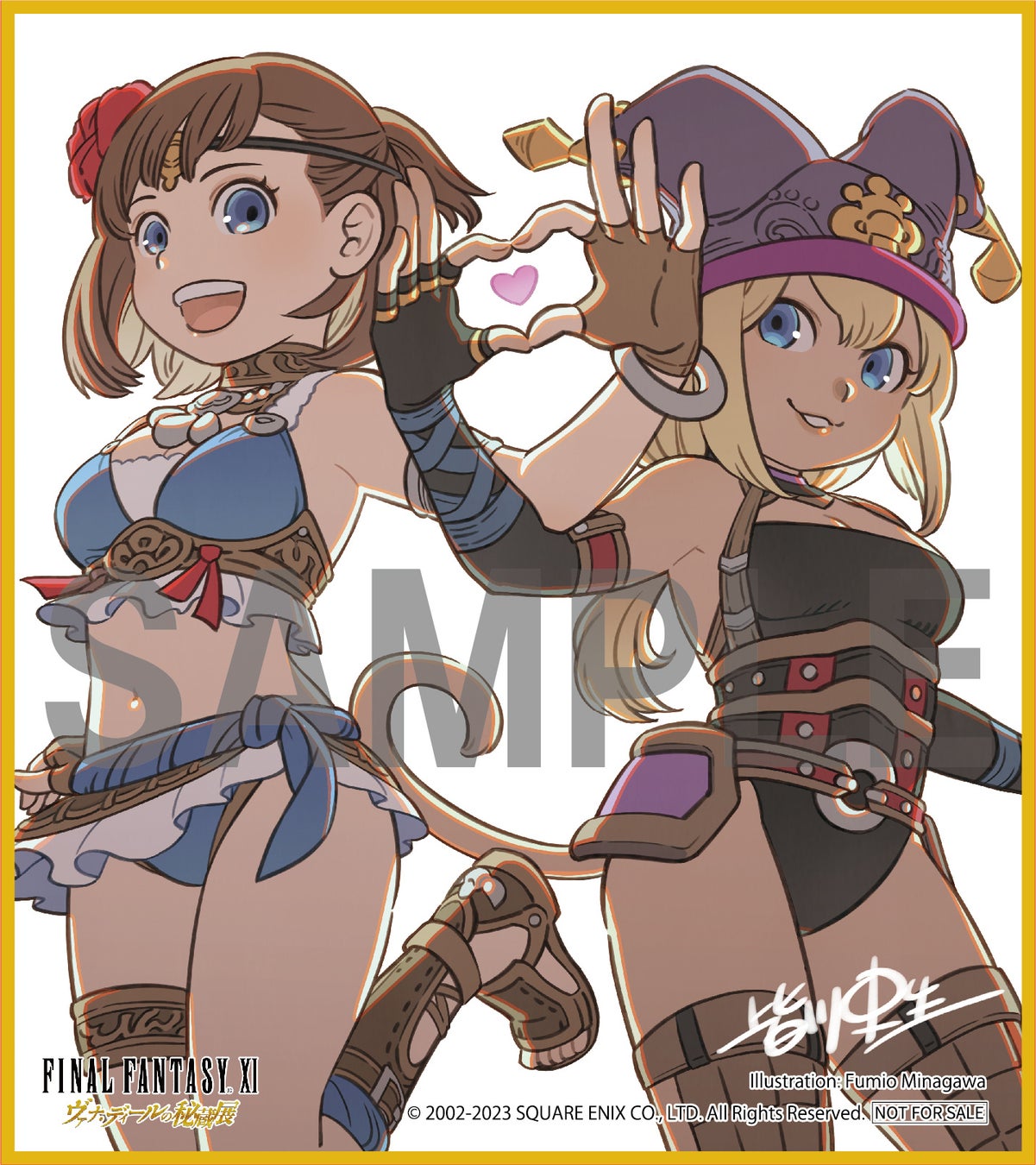 皆川史生先生描き下ろしミニ色紙(全2種)