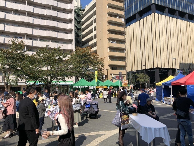 ▲IKEBUKURO オータムカルチャーマルシェ2023の飲食テントの様子