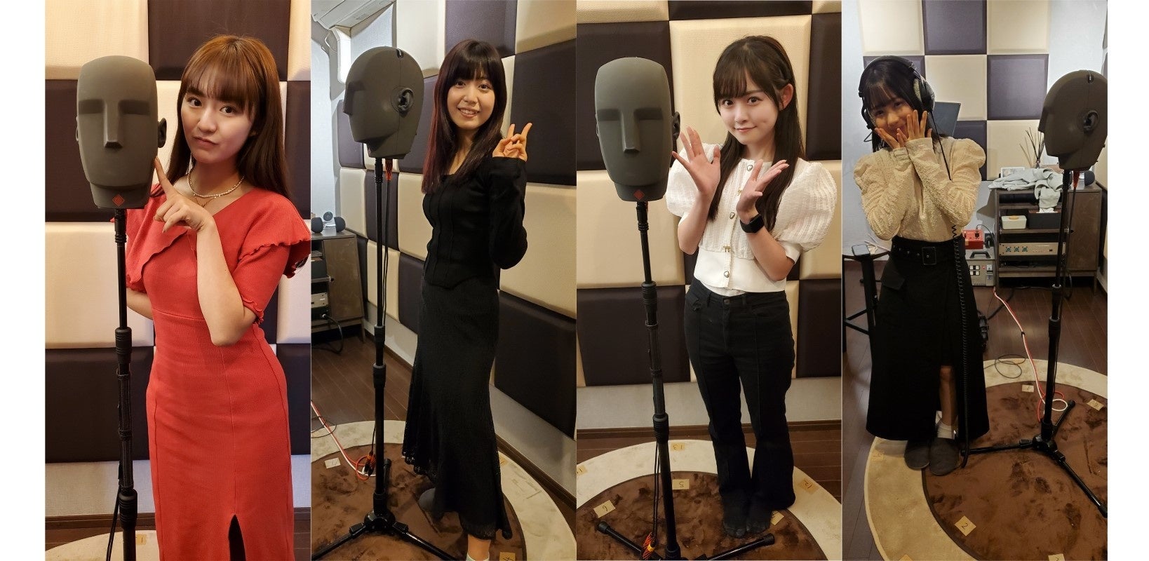 △左から、豊田ルナさん・吉田莉桜さん・三好佑季さん・池本しおりさん