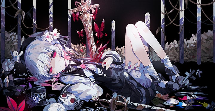 魔法少女ノ魔女裁判 コンプリートサウンドトラック特典 夏目アンアン缶バッジ 魔法少女ノ魔女裁判』コンプリートオリジナルサウンドトラック