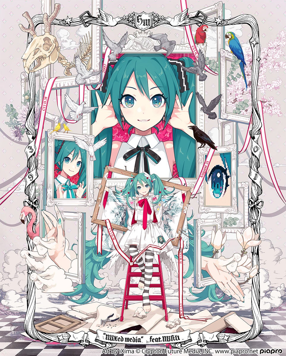 初音ミクとEko iXimaのミクストメディア展