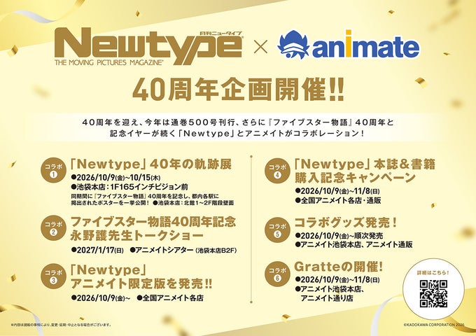 Newtype×アニメイト40周年企画