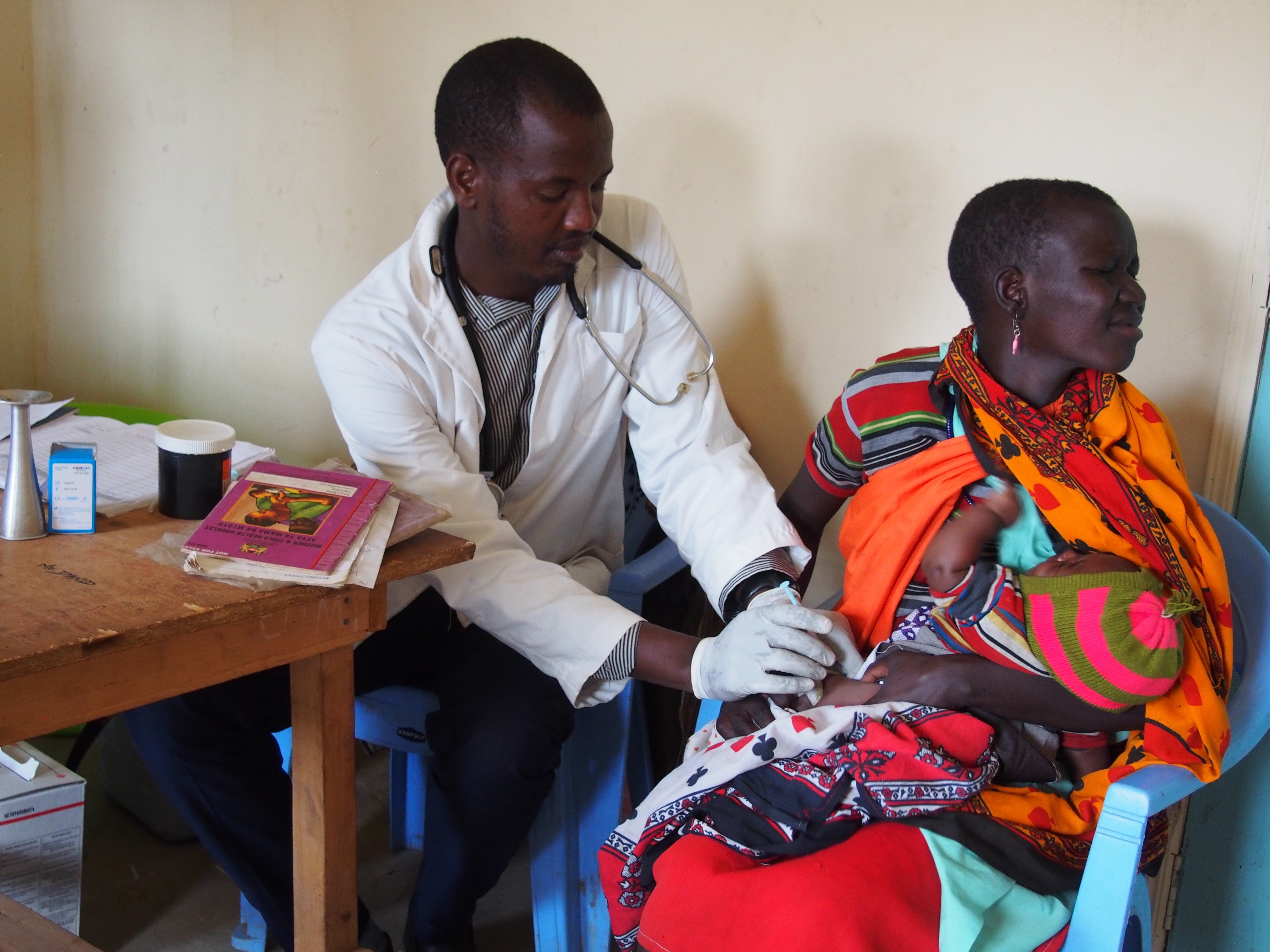 予防接種の様子