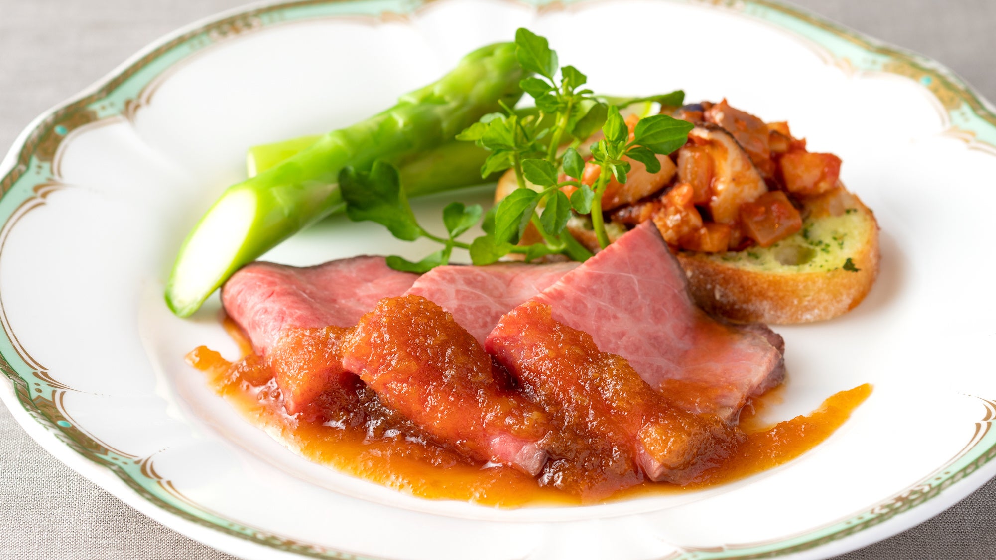 メイン／福島県産和牛のローストビーフ