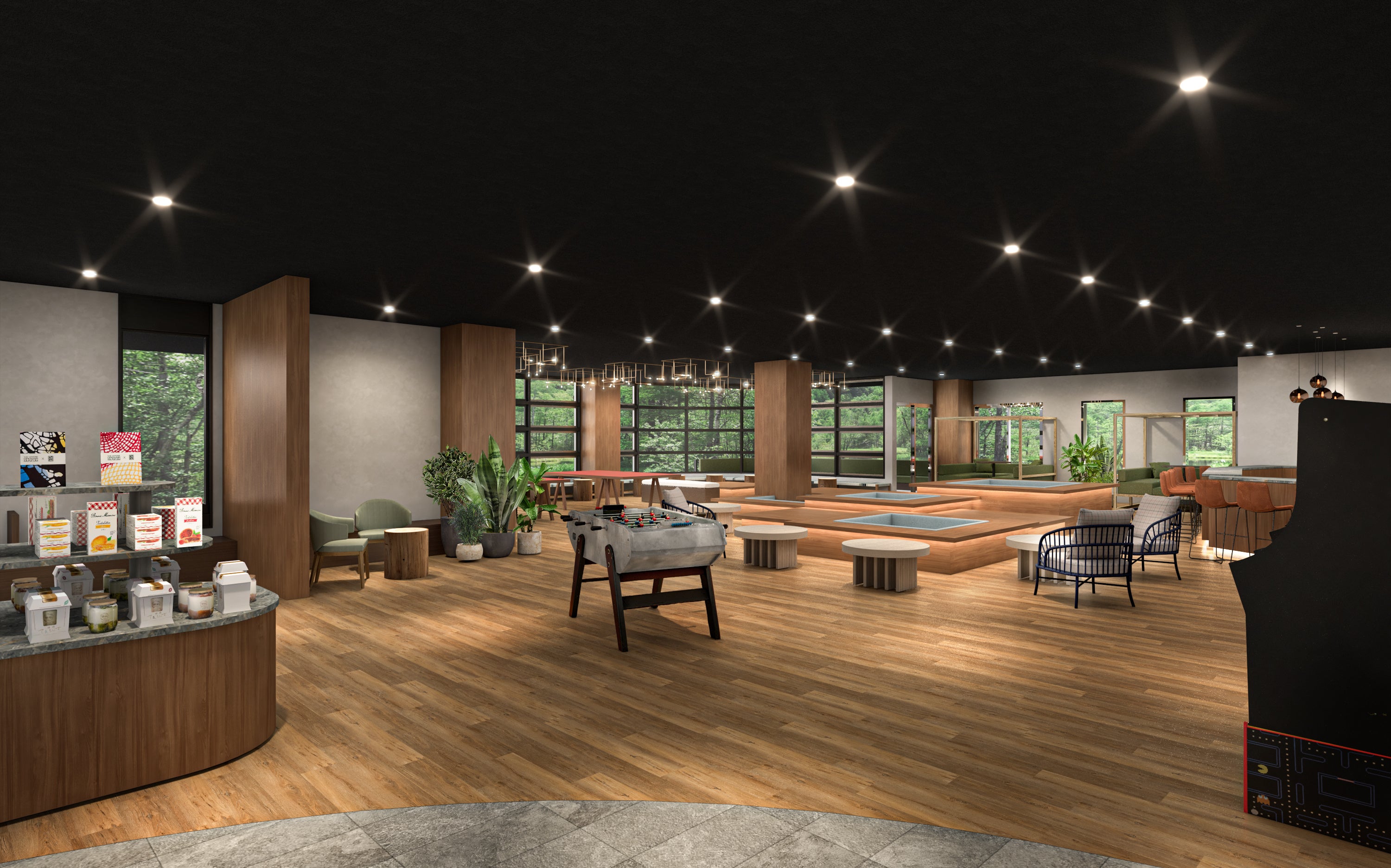 EN RESORT Re’Cove Hakoneラウンジ イメージ）