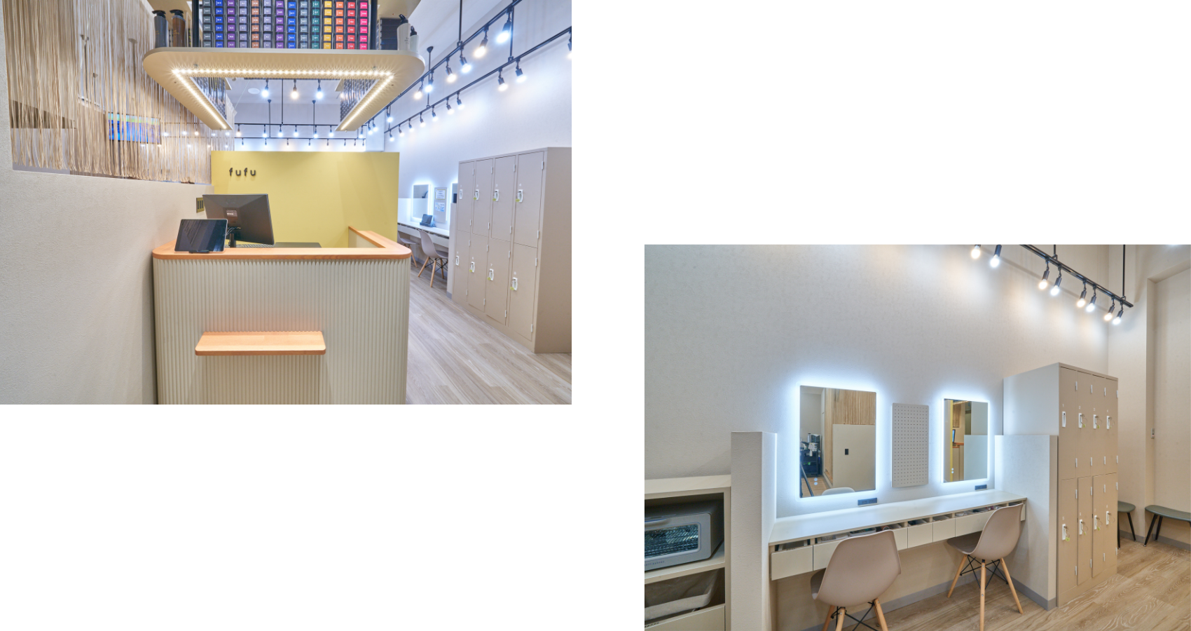 ヘアカラー専門店fufu イオンモール大牟田店 内観