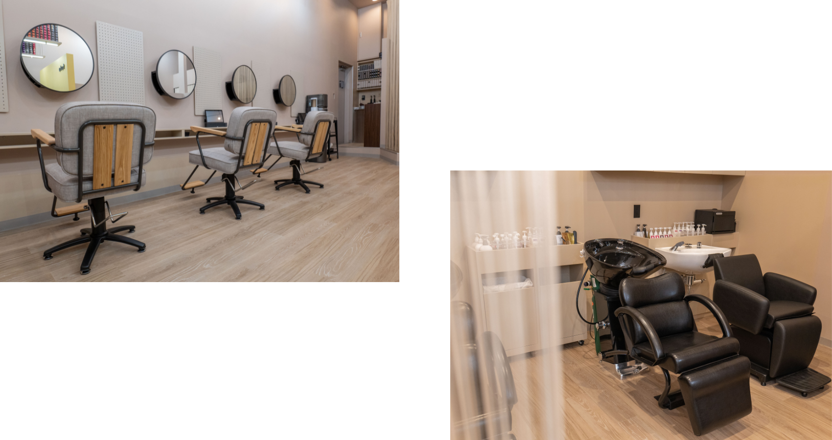 ヘアカラー専門店fufu イオンモール幕張新都心店 内観