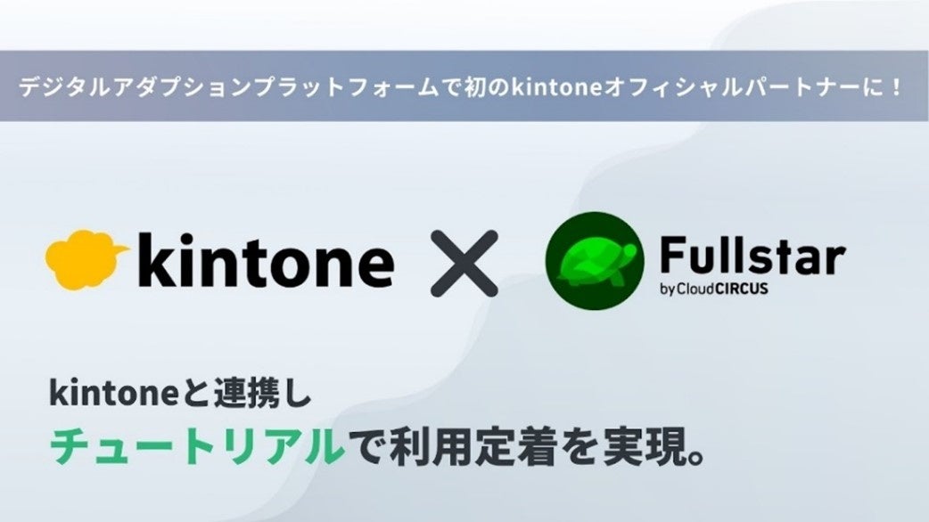 クラウドサーカスの『Fullstar』、サイボウズの『kintone』とシステム連携!