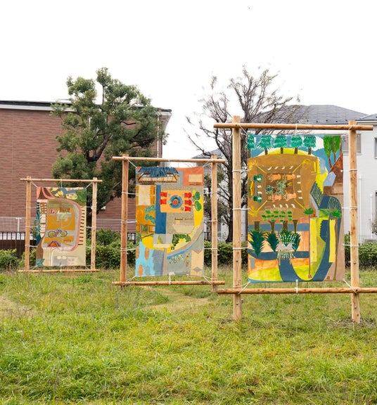 【八王子芸術祭2025】100年後、3匹の龍は藤の花の下であそんでいるのかな 【八王子芸術祭2025】100年後、3匹の龍は藤の花の下であそんでいるのかな