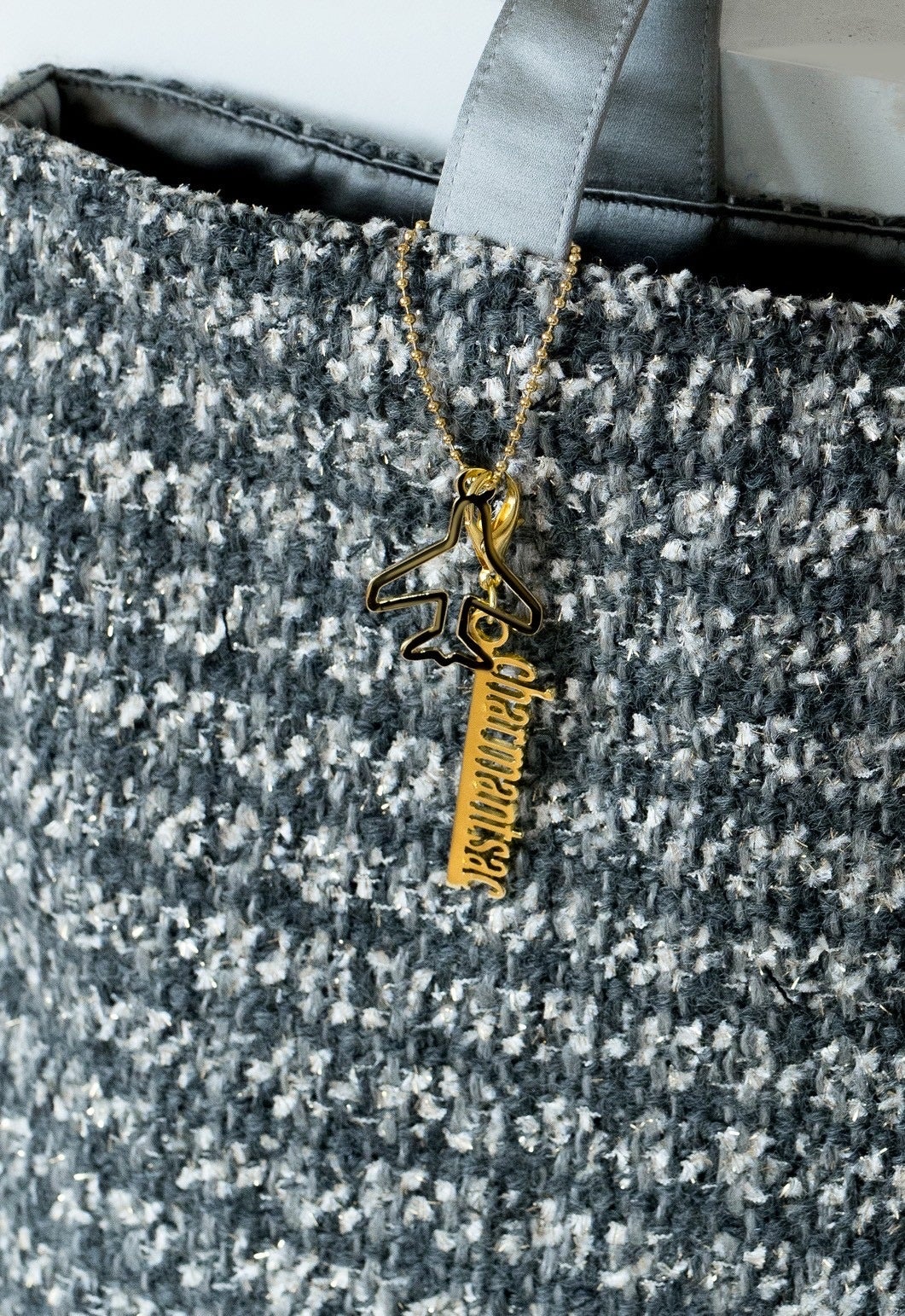 【JAL限定】シャルマントサック ツイードバッグ 169039-1-