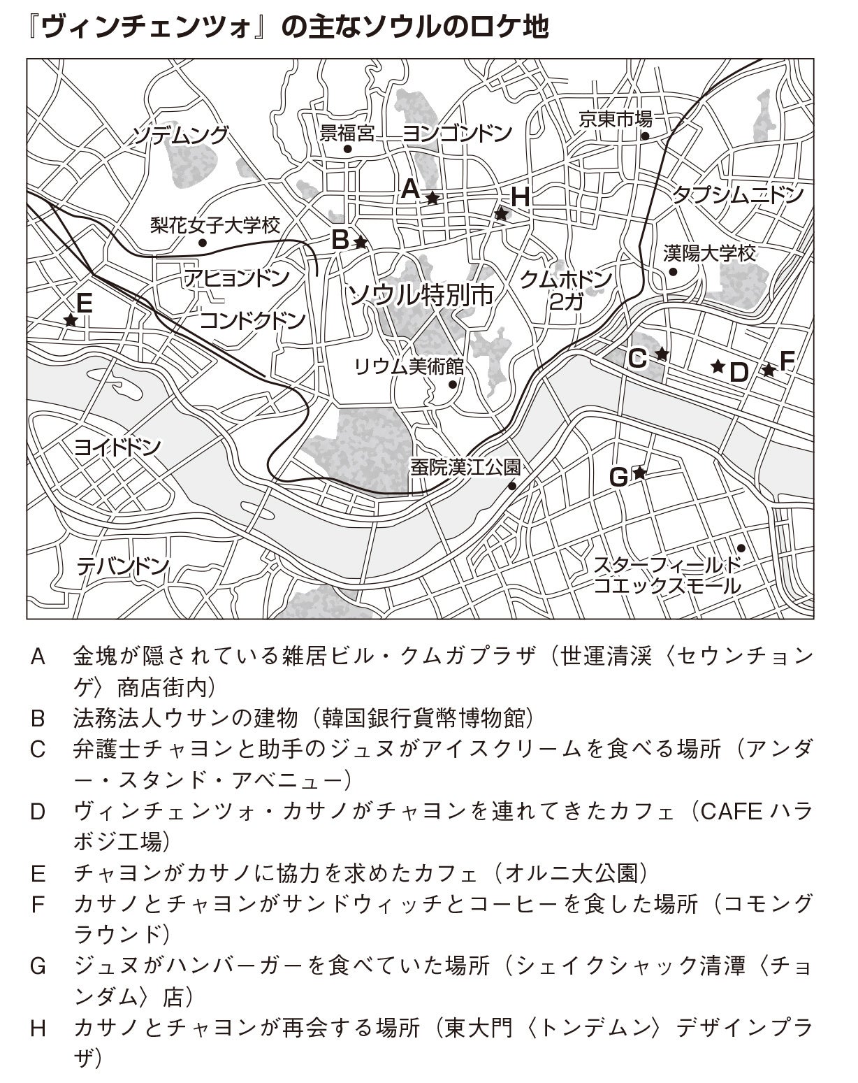（人気ドラマの「聖地マップ」付き）
