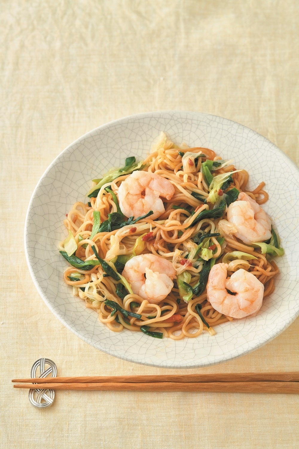 エビのピリ辛そば