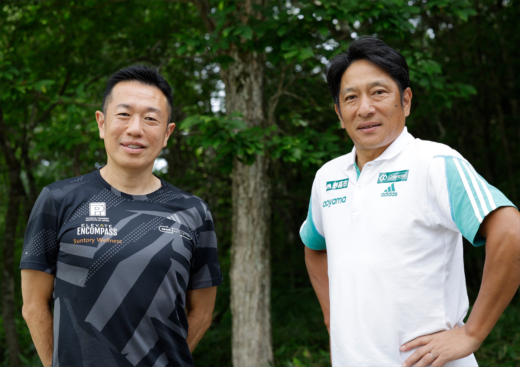 （左）中野ジェームズ修一氏 （右）原晋氏