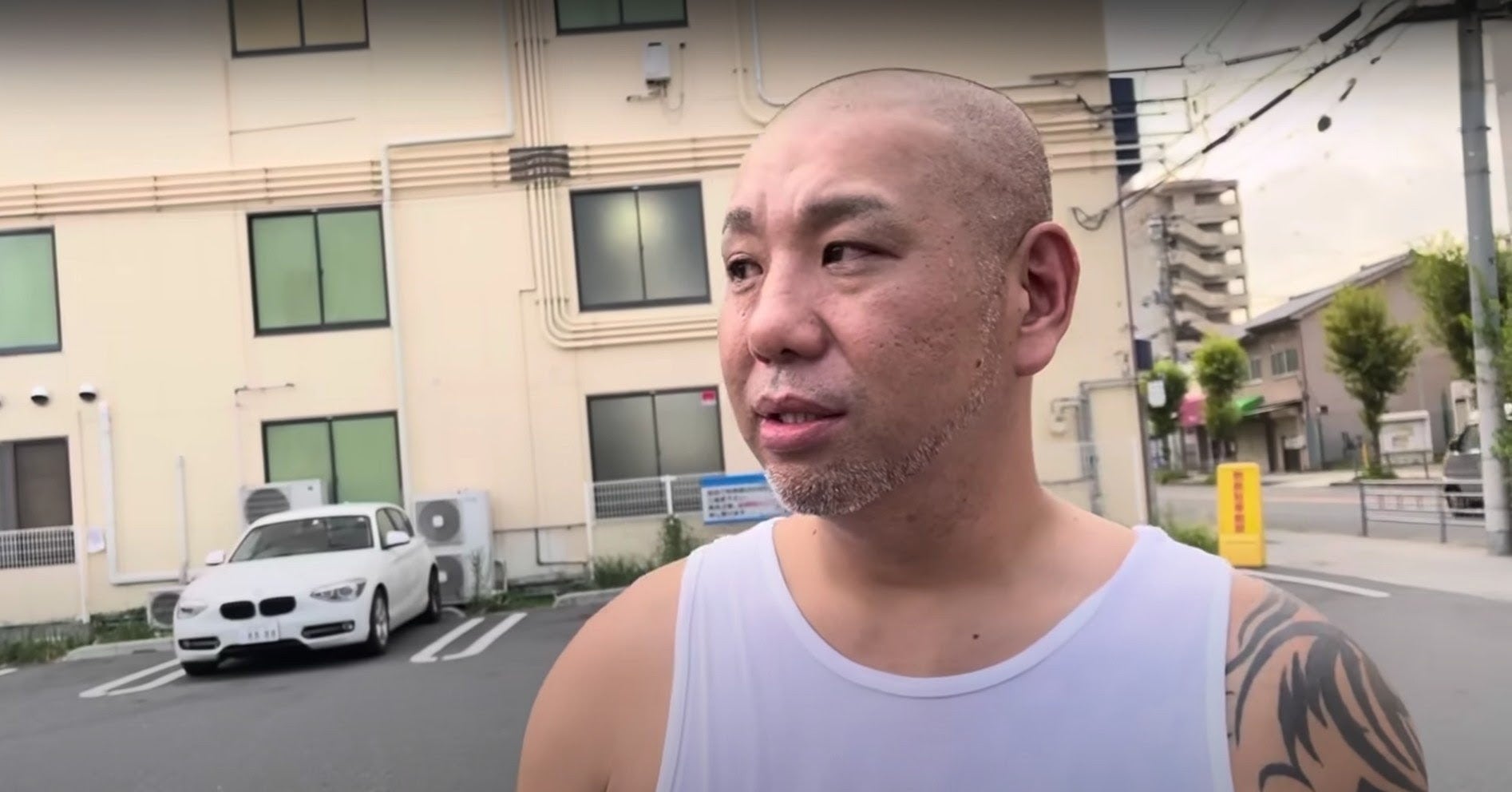 トレーニングを終えて一息つくサップ西成氏