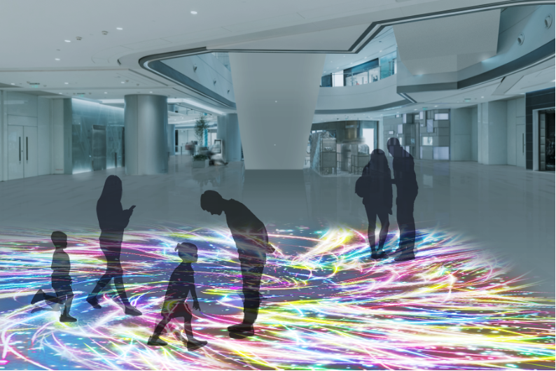 ワントゥーテン、フロアプロジェクションシステム「Bright Scape