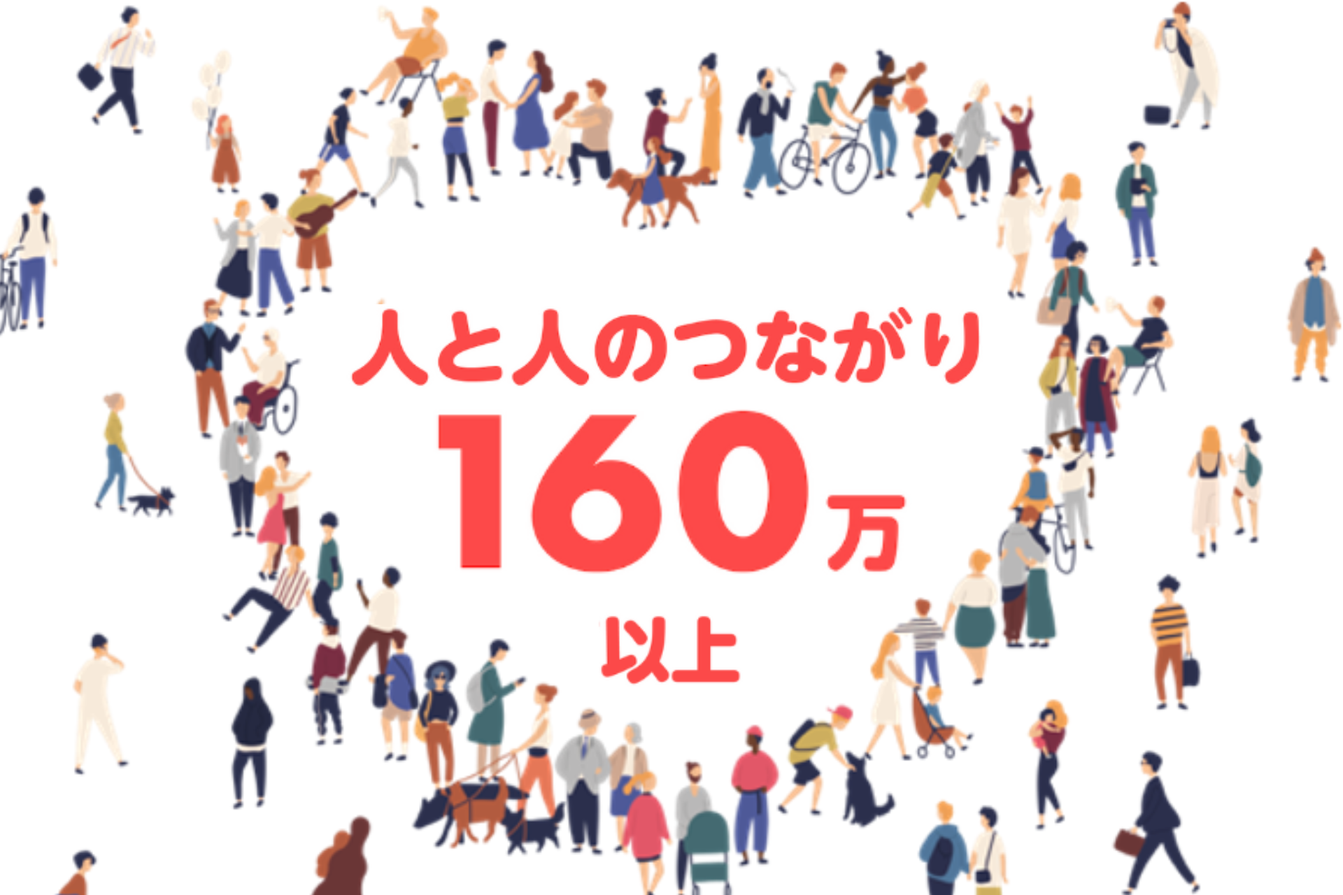 （「人と人のつながり」の数は160万を超え、オンラインで新たな時代の「ご近所づきあい」が成立）