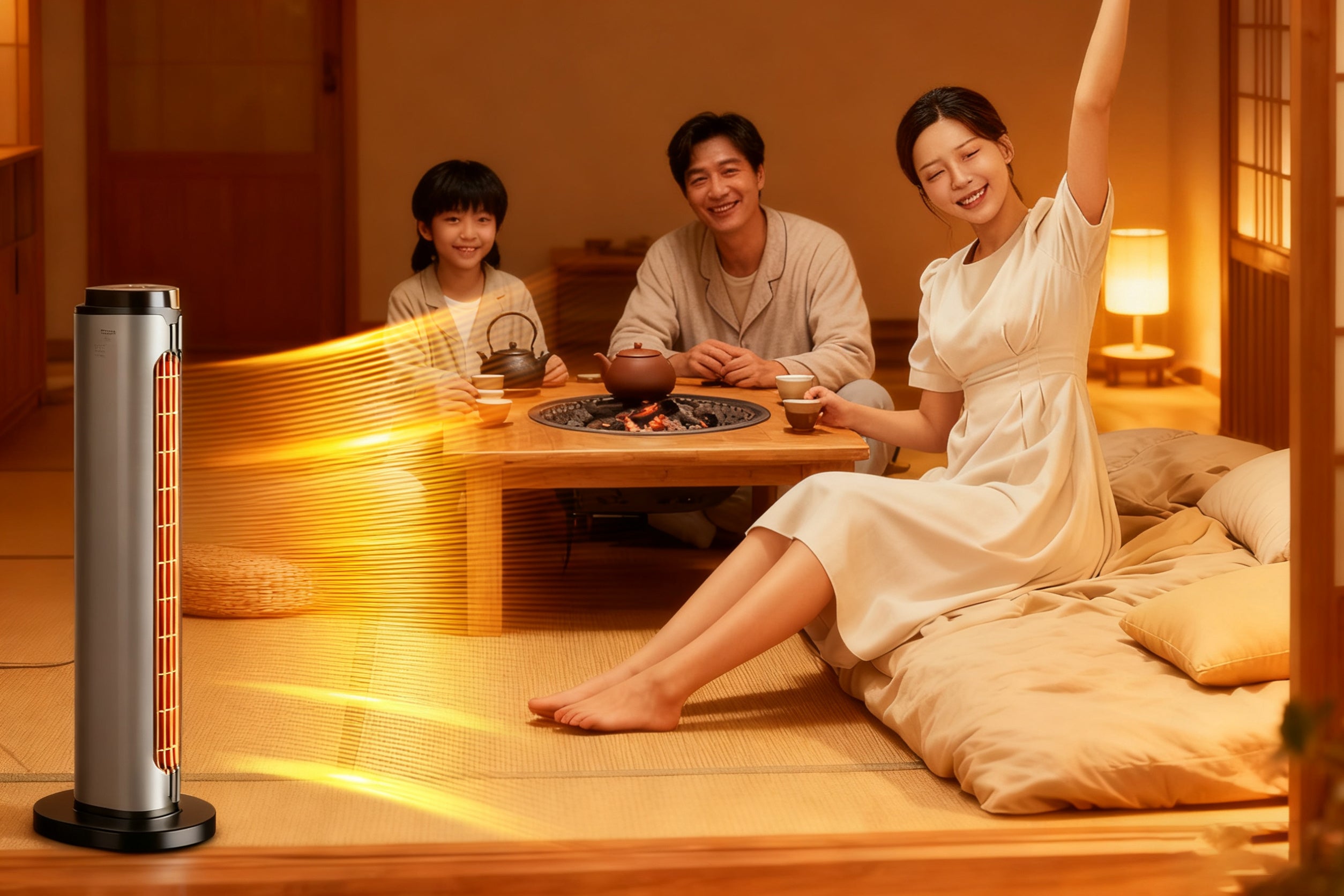 冬の理想の温もりは、待たない。寒い朝も、帰宅後も、2秒で優しい暖か