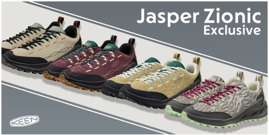 オッシュマンズ、KEEN「JASPER ZIONIC」限定4色を国内で独占販売、店舗と公式通販で展開