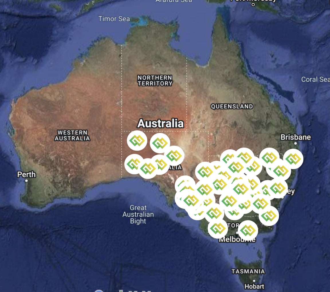 GGE社保有の豪州国内のプロジェクト(画像:Green Gold Energy Pty. Ltd.)