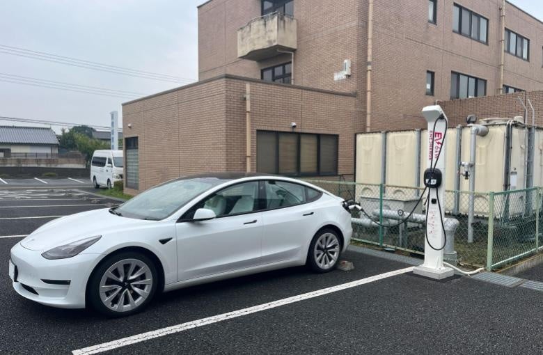 前橋城南病院に設置されたEV充電エネチェンジ