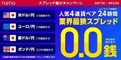 業界最狭水準スプレッドのゴールデンマネパタイム 17時 26時 に ユーロ 円 と ユーロ 米ドル 追加 マネーパートナーズのプレスリリース 業界最狭水準スプレッドのゴールデンマネパタイム 17時 26時 に ユーロ 円 と ユーロ 米ドル 追加 マネーパートナーズのプレスリリース