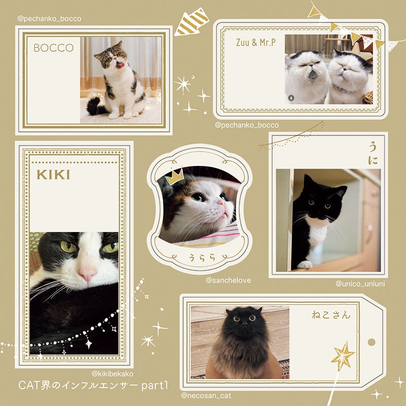 うにちゃんのキョトン顔もしっかりシールになっています！