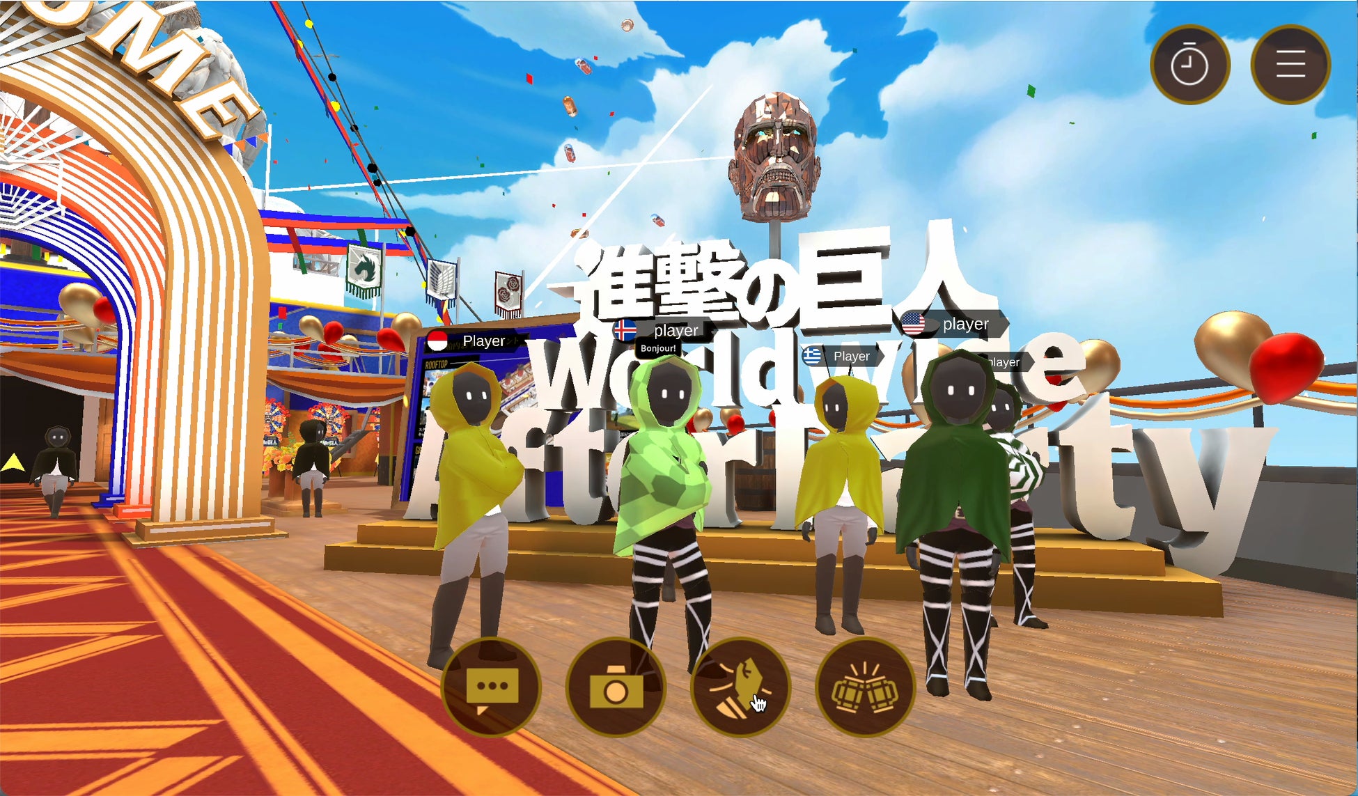 立ち話も国際色豊か