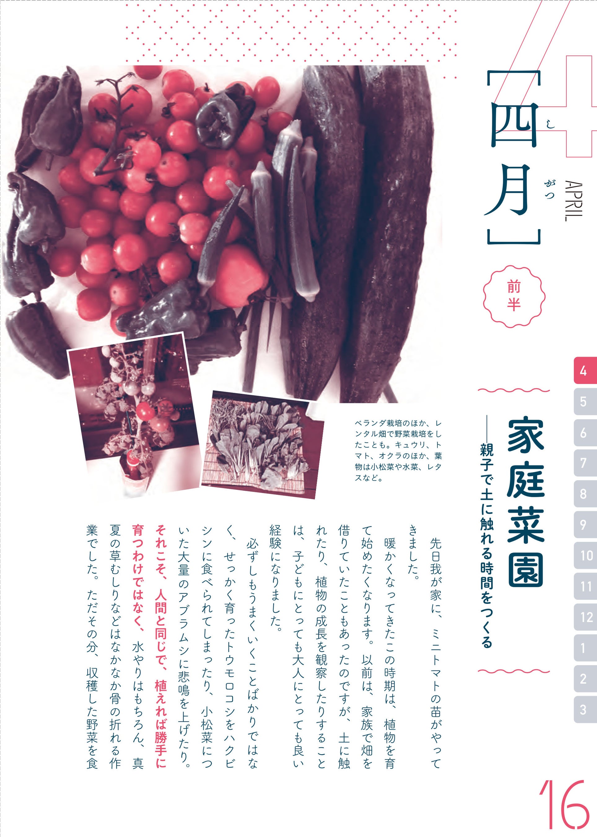 青木さんが毎月実践していた「体験」実例に加え、オススメ絵本なども紹介