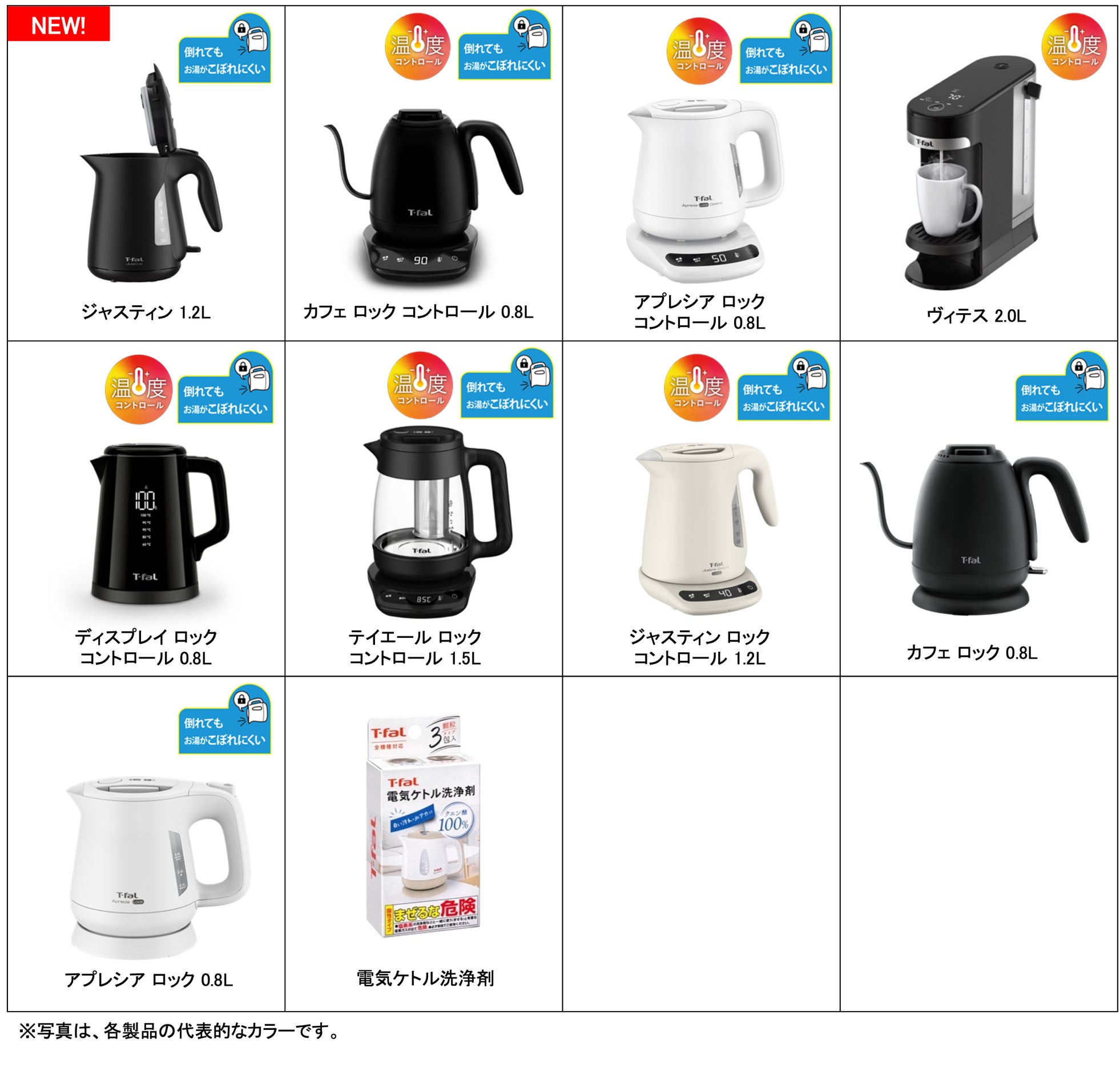 ティファール、独自の「スムーズ給湯システム」を搭載した電気ケトル「ジャスティン 1.2L」を発売|取扱サイト
