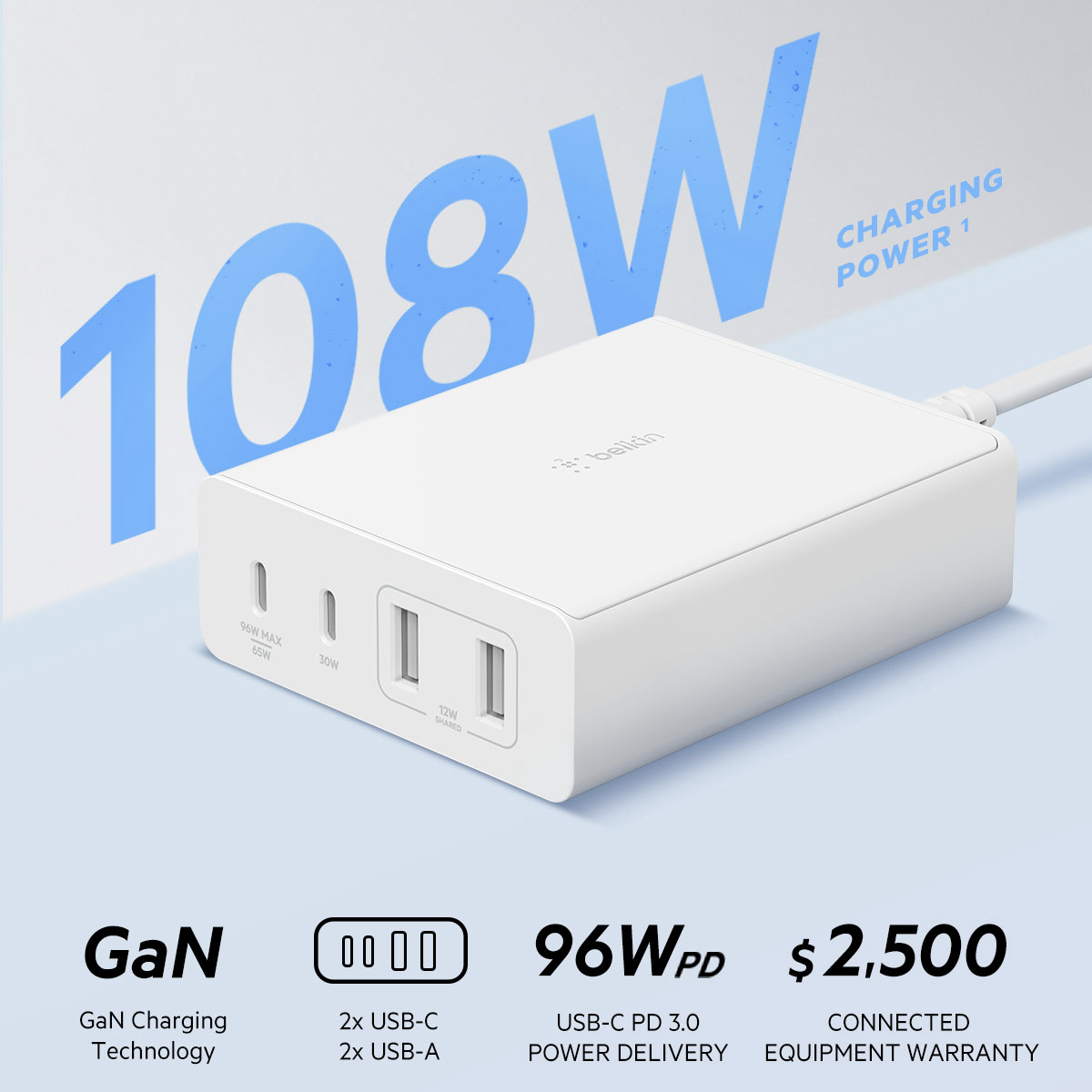 Belkin】Thunderbolt™ 4ケーブル、Belkin CONNECT™ USB4™ケーブル 2月