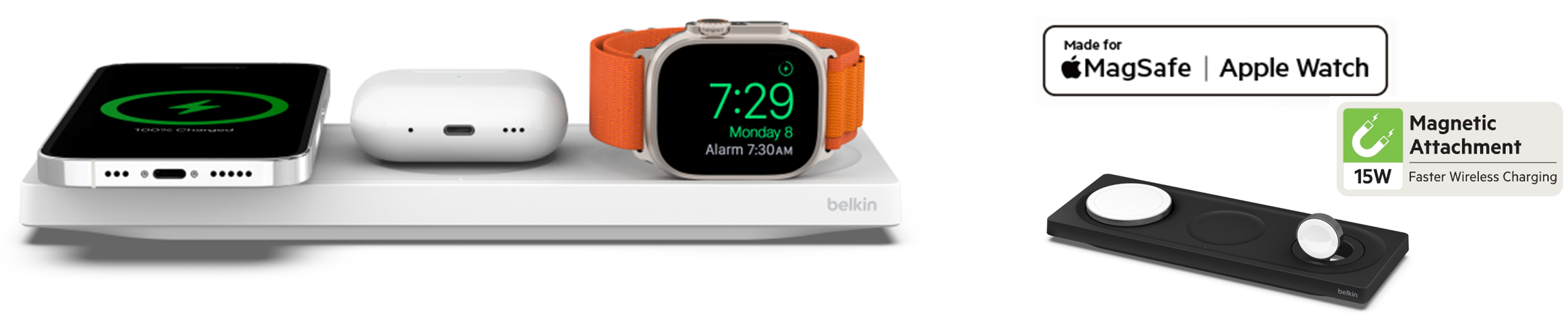 Belkin】サードパーティー唯一のApple Watch高速充電対応充電器